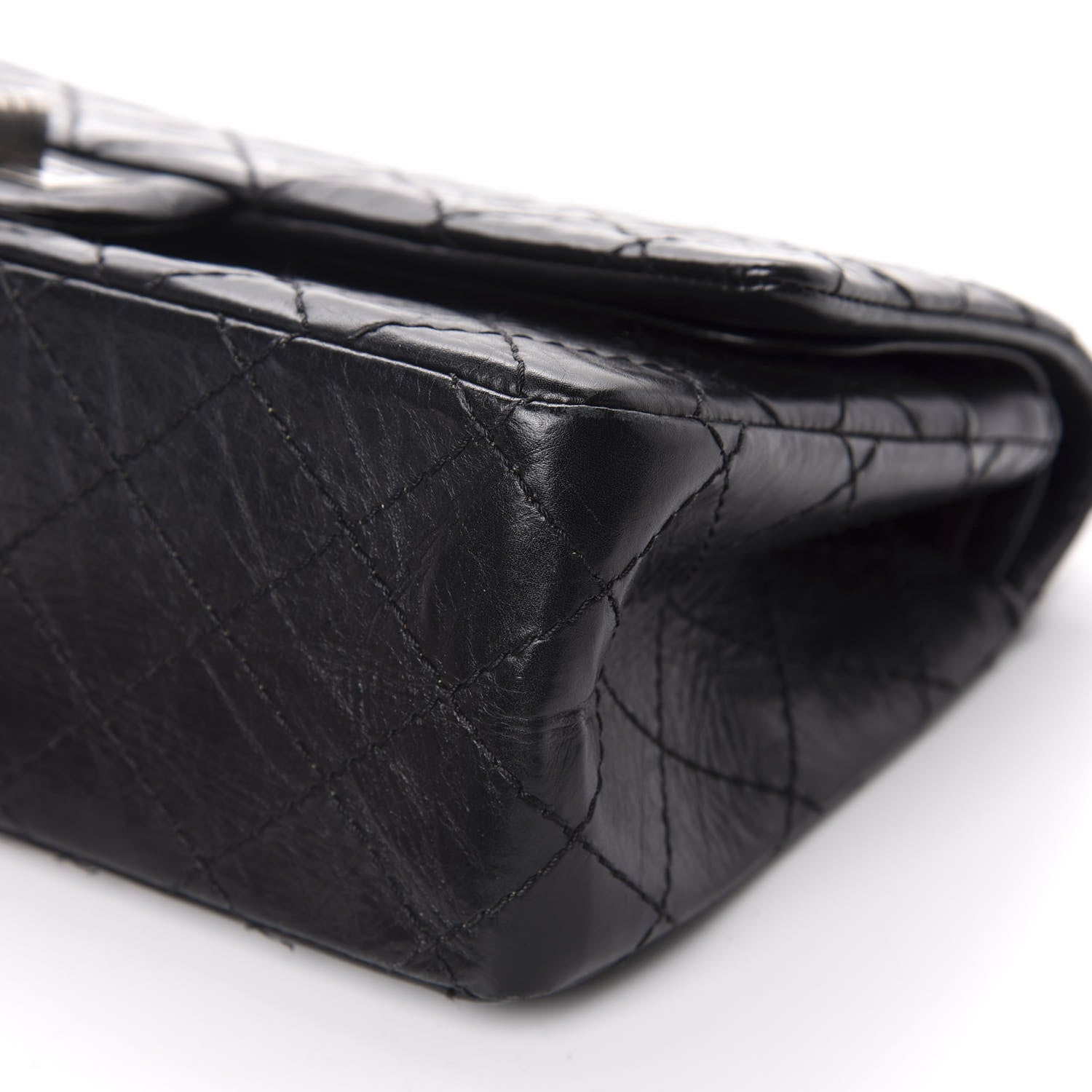Chanel Aged Calfskin Quilted 2.55 Reissue 225 Flap Black 6 of 9