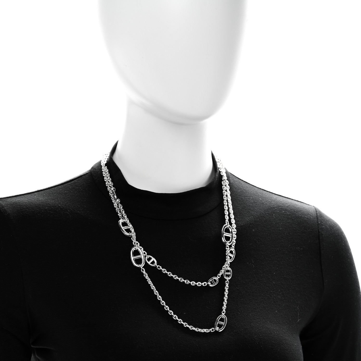 Hermes Sterling Silver Farandole Necklace 120 2 of 5