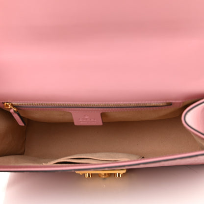 Gucci Guccissima Signature Medium Padlock Shoulder Bag Rose Baby Candy 5 of 13