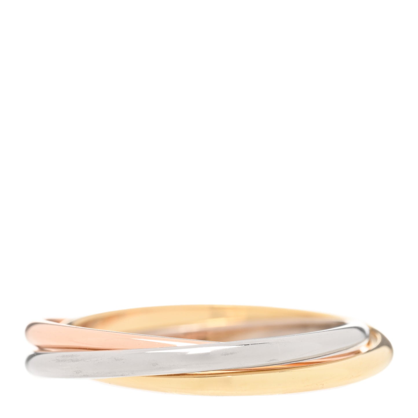 18K Pink Yellow White Gold Extra Small Trinity Ring 50 5.25