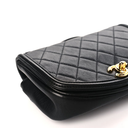 Chanel Calfskin Quilted Small Underline Flap Black 8 of 9