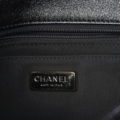 Chanel Metallic Lambskin Perforated Quilted Medium CC Medals Flap Grey 7 of 7