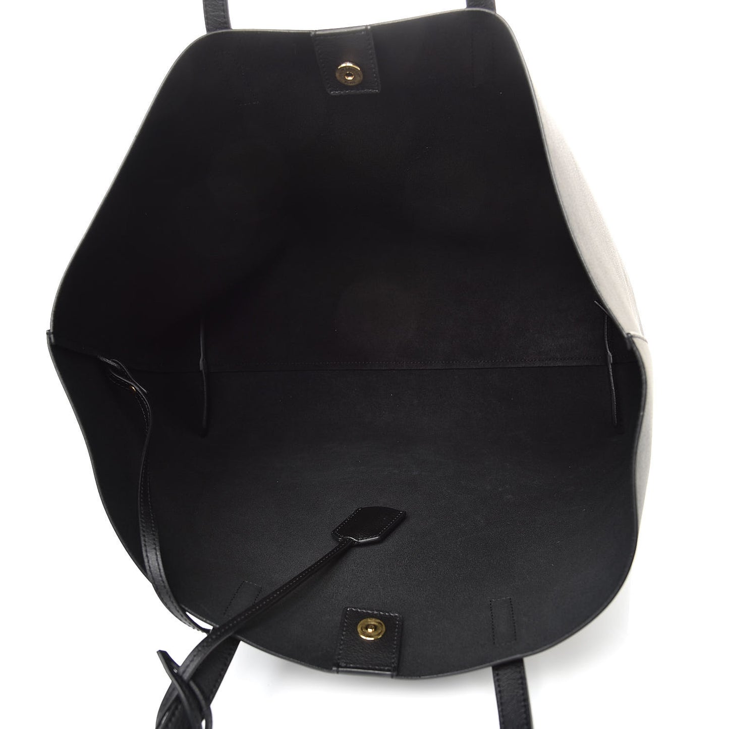 Calfskin Large Shopping Tote Black