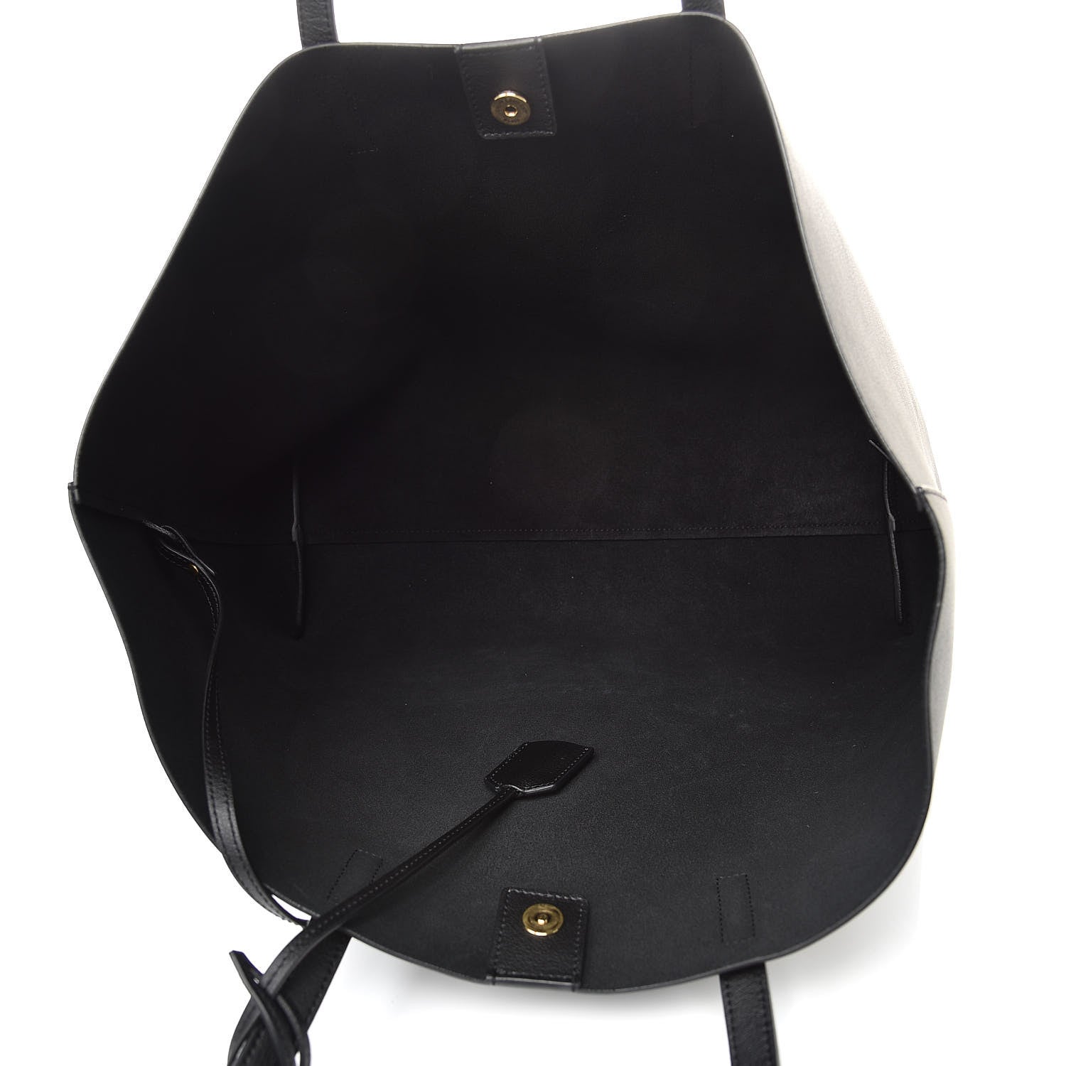 Saint Laurent Calfskin Large Shopping Tote Black 6 of 10