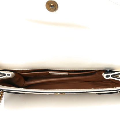 Gucci Nappa Pearl Studded Mini Queen Margaret Broadway Shoulder Bag Mystic White 4 of 17