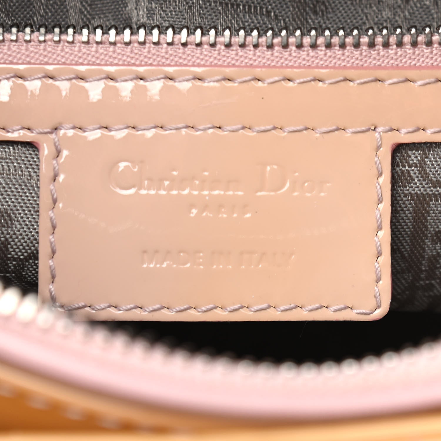 Christian Dior Patent Cannage Large Lady Dior Beige 7 of 12