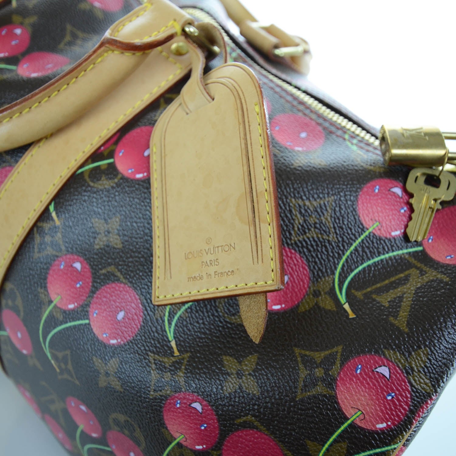 Louis Vuitton Monogram Cerises Keepall 45 9 of 11