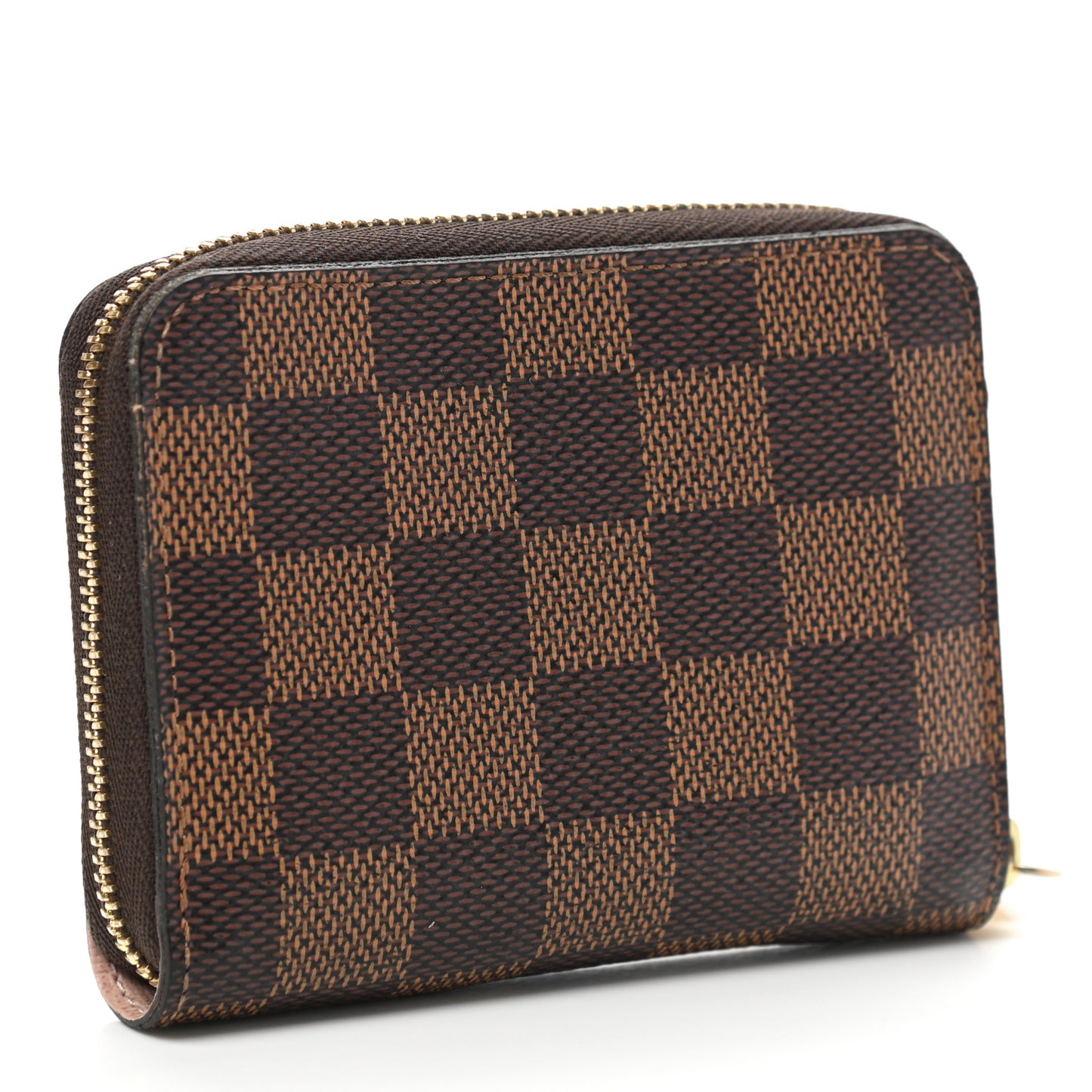 Damier Ebene Zippy Coin Purse Rose Ballerine