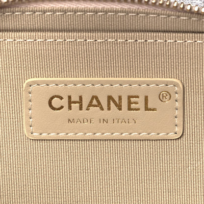 Chanel Metallic Lambskin Like A Wallet Flap Golden Pink 6 of 9