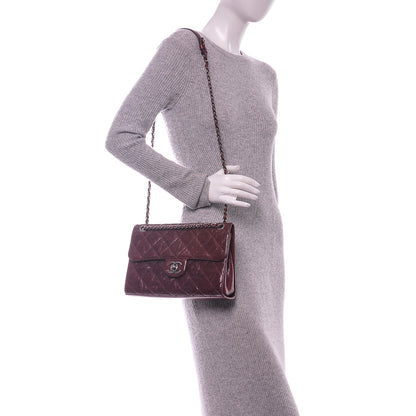 Chanel Crumpled Grained Calfskin Medium CC Crave Flap Bordeaux 2 of 7