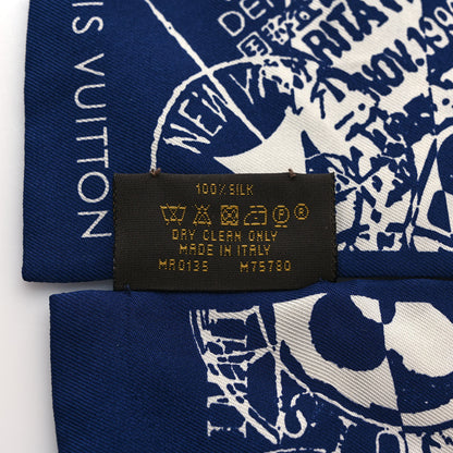 Louis Vuitton Silk Boarding Bandeau Denim 3 of 3