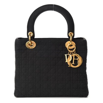 Christian Dior Nylon Cannage Medium Lady Dior Black 1 of 10