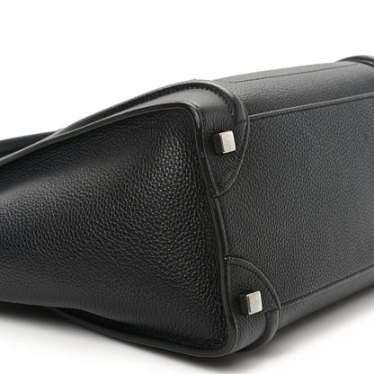 Celine Drummed Calfskin Micro Luggage Black 8 of 11