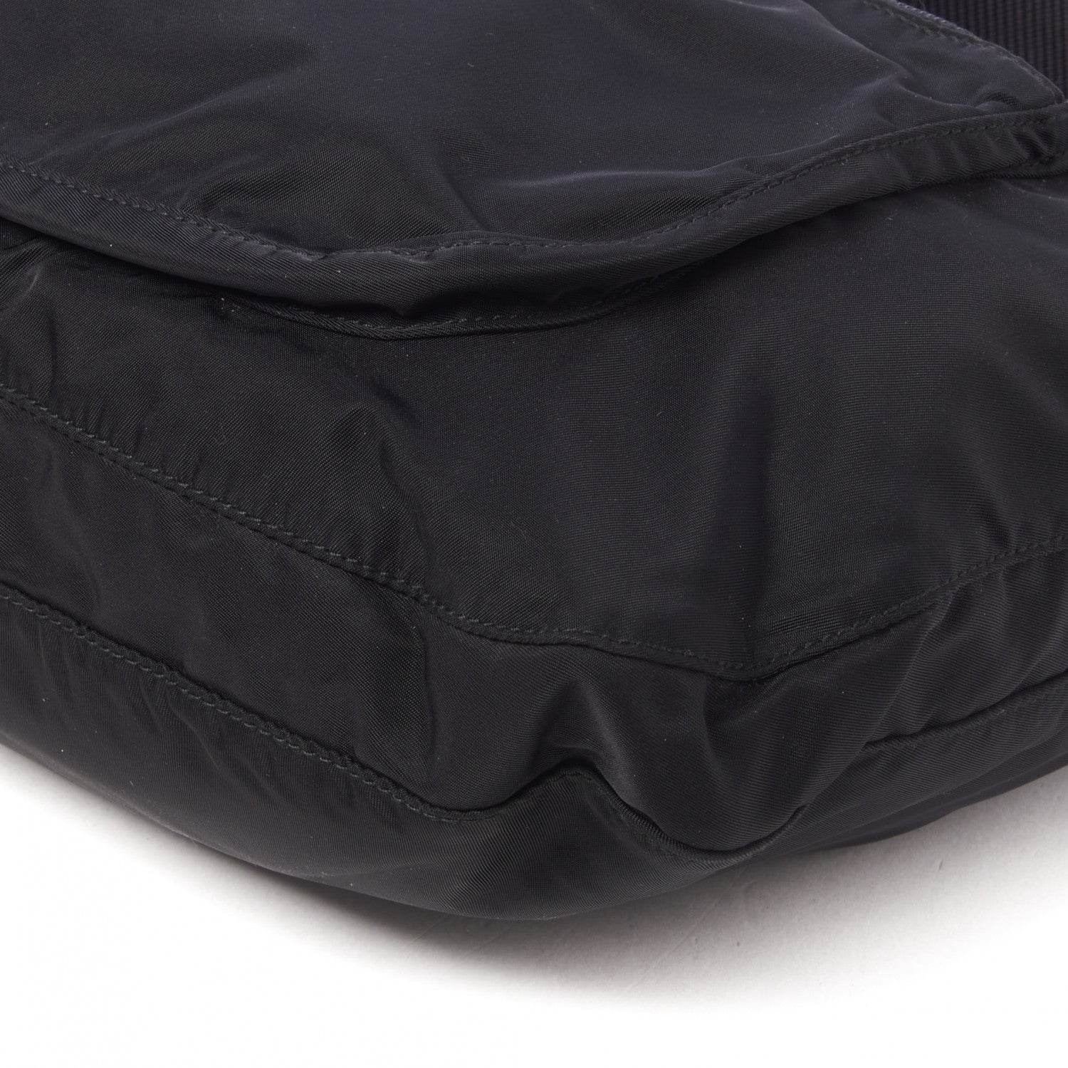 Prada Nylon Tessuto Messenger Bag Black 4 of 9