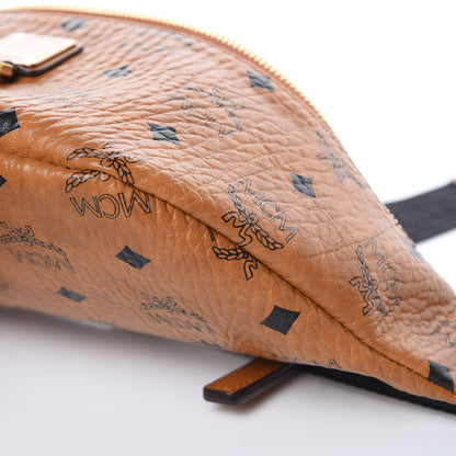 MCM Visetos Small Fusten Belt Bag Cognac 9 of 10