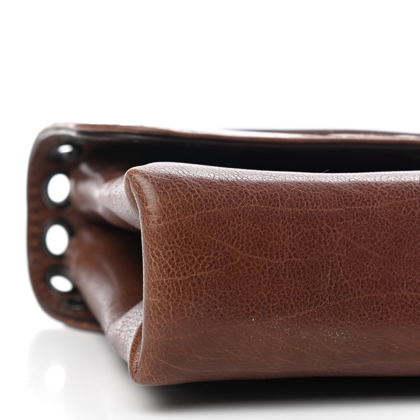 Nappa Intrecciato Grommet Flap Shoulder Bag