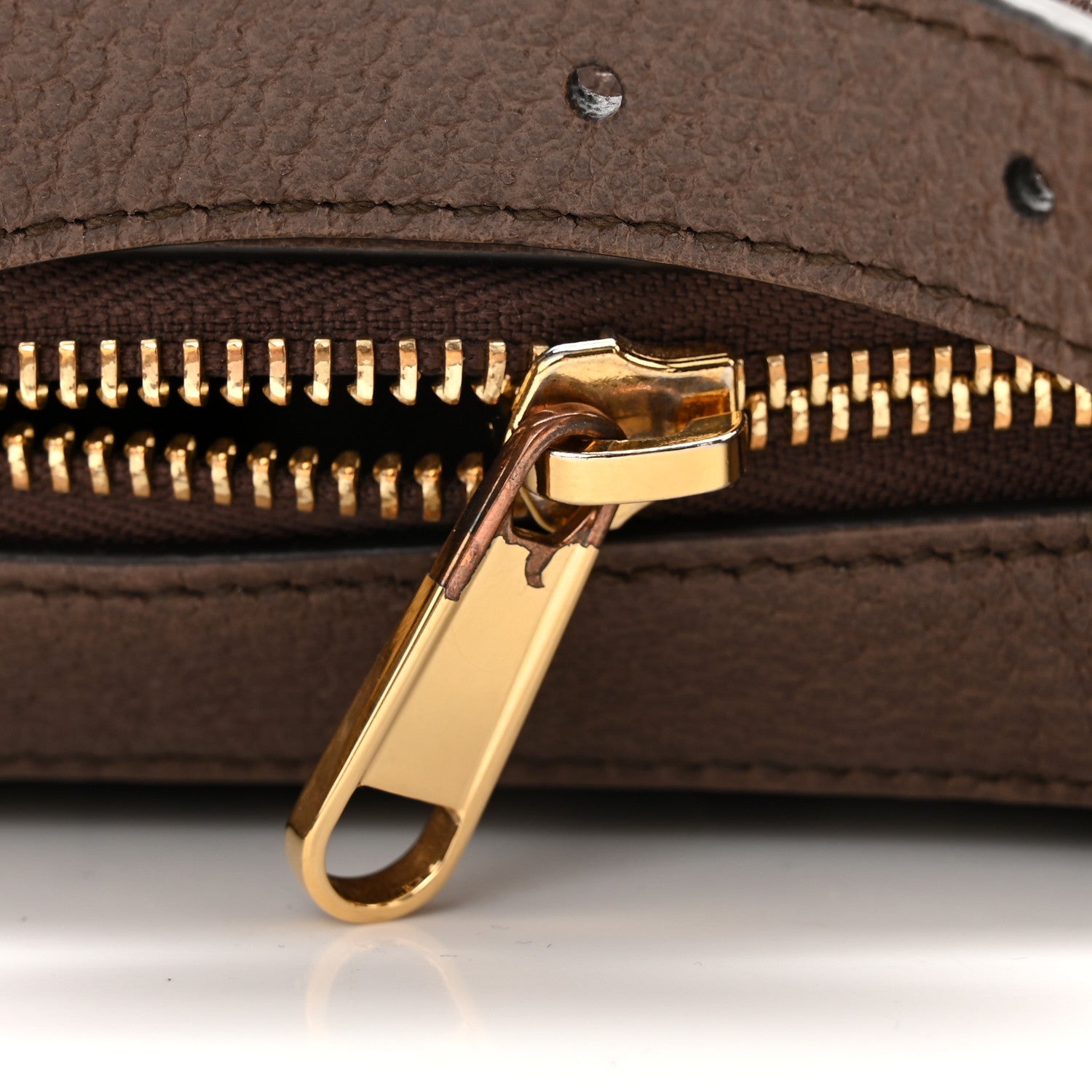 Gucci GG Supreme Monogram Textured Calfskin Web Mini Ophidia Half Moon Hobo Beige Ebony New Acero 11 of 12