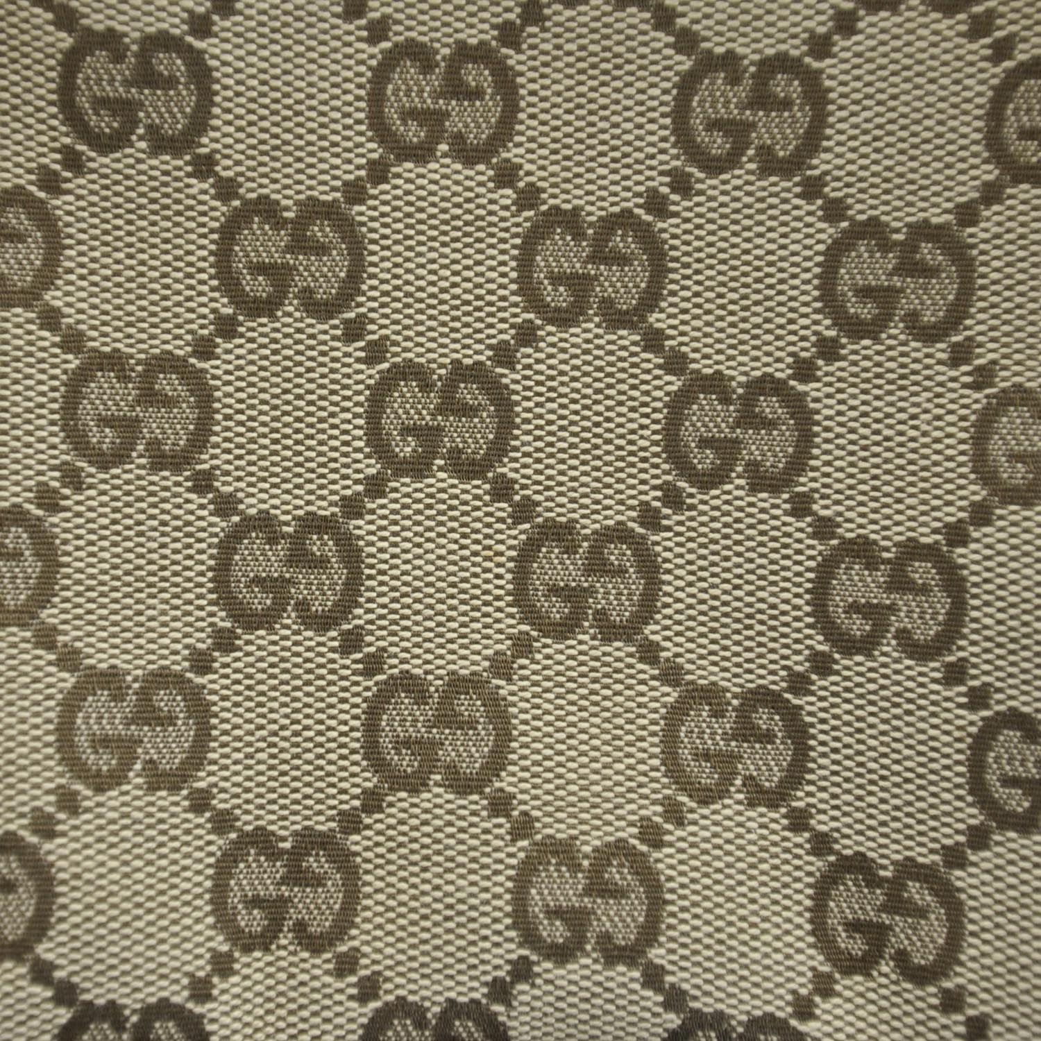 Gucci Monogram Calfskin Large Balthus Cosmetic Pouch Beige Ebony Cocoa 9 of 9