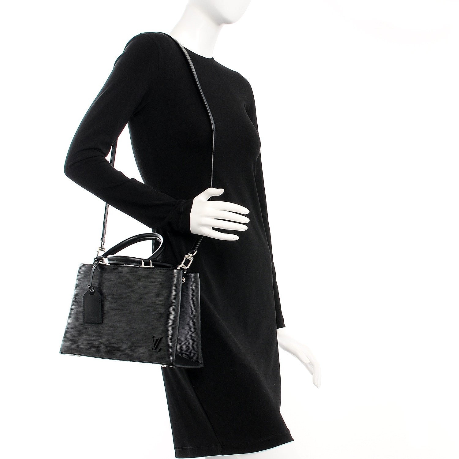 Louis Vuitton Epi Kleber PM Black 2 of 8