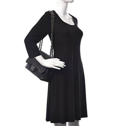 Chanel Caviar Quilted Jumbo Single Flap Black 2 of 10