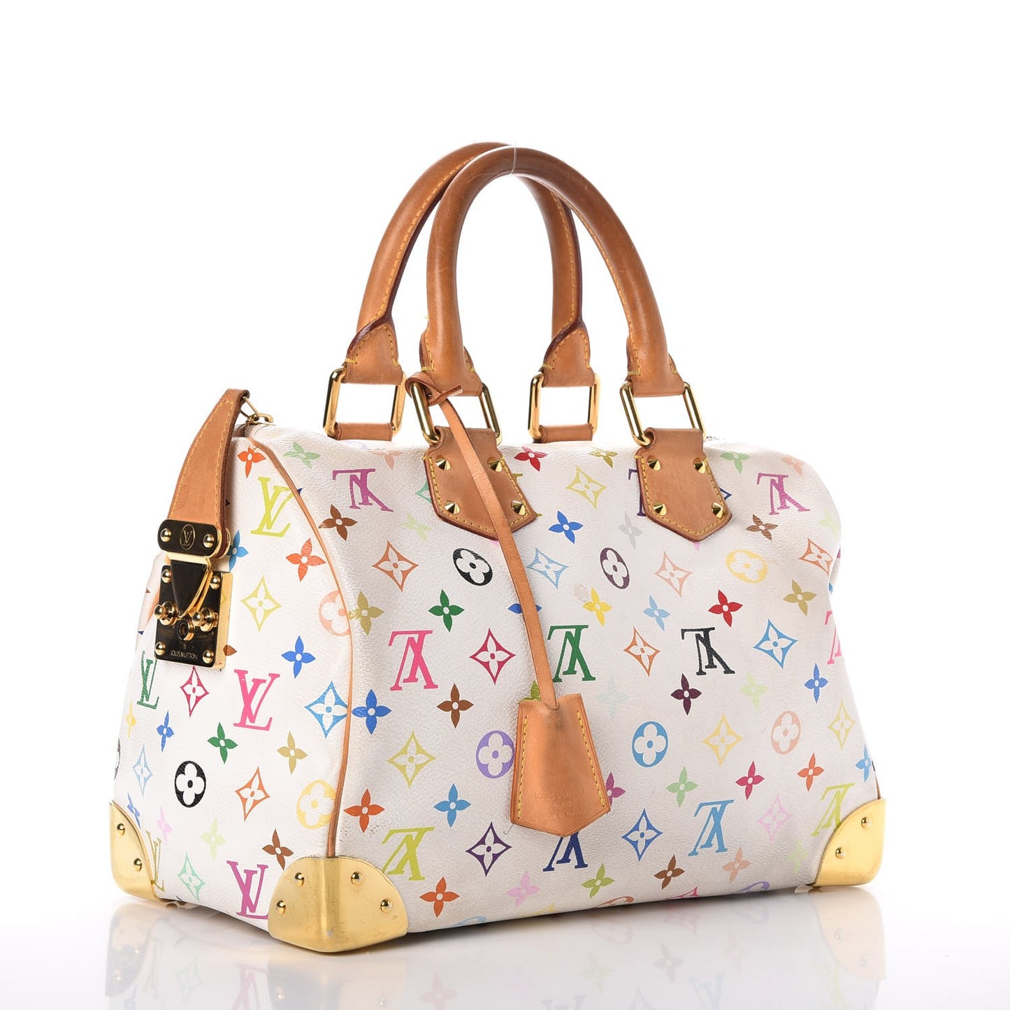 Monogram Multicolor Speedy 30 White