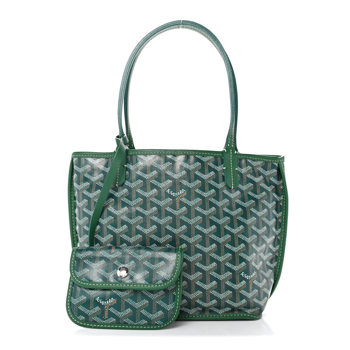 Goyardine Reversible Mini Anjou Green
