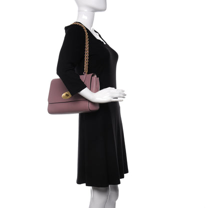 Mulberry Calfskin Goat Medium Lily Flap Dark Blush 2 of 14