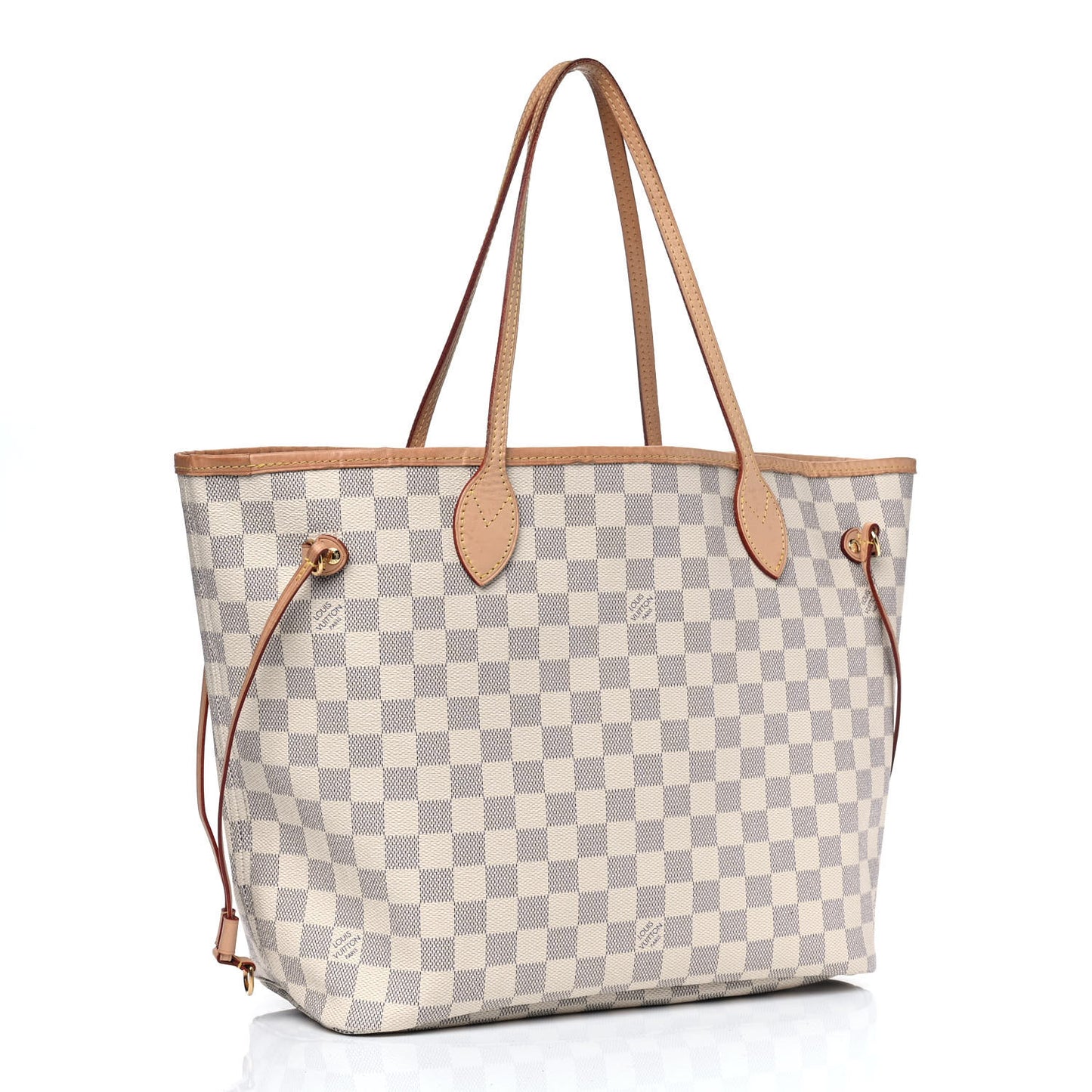 Damier Azur Neo Neverfull MM Rose Ballerine
