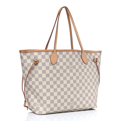 Louis Vuitton Damier Azur Neo Neverfull MM Rose Ballerine 2 of 10