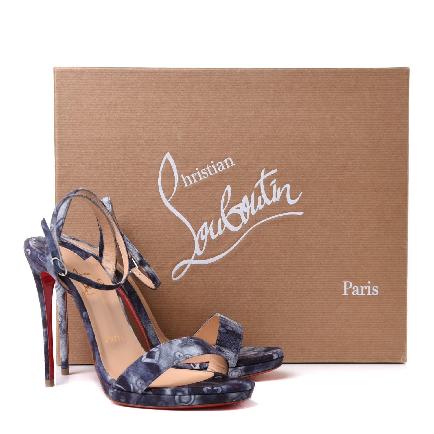 Christian Louboutin Jeans Punk Loubi Queen 120 Sandals 37.5 Multicolor 20 of 20