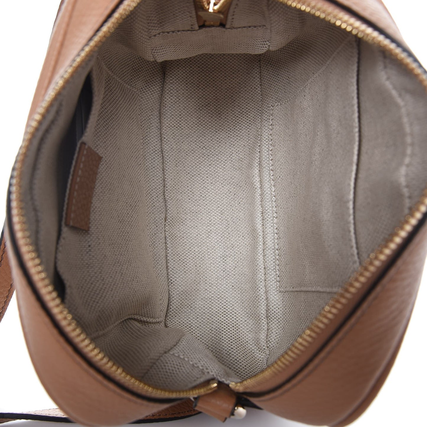 Pebbled Calfskin Small Soho Disco Bag Camelia