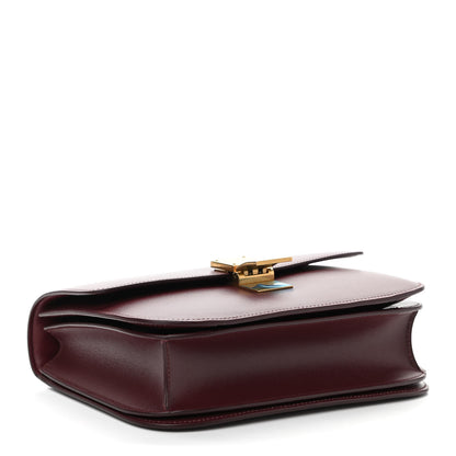 Celine Box Calfskin Medium Classic Box Flap Bag Burgundy 4 of 16