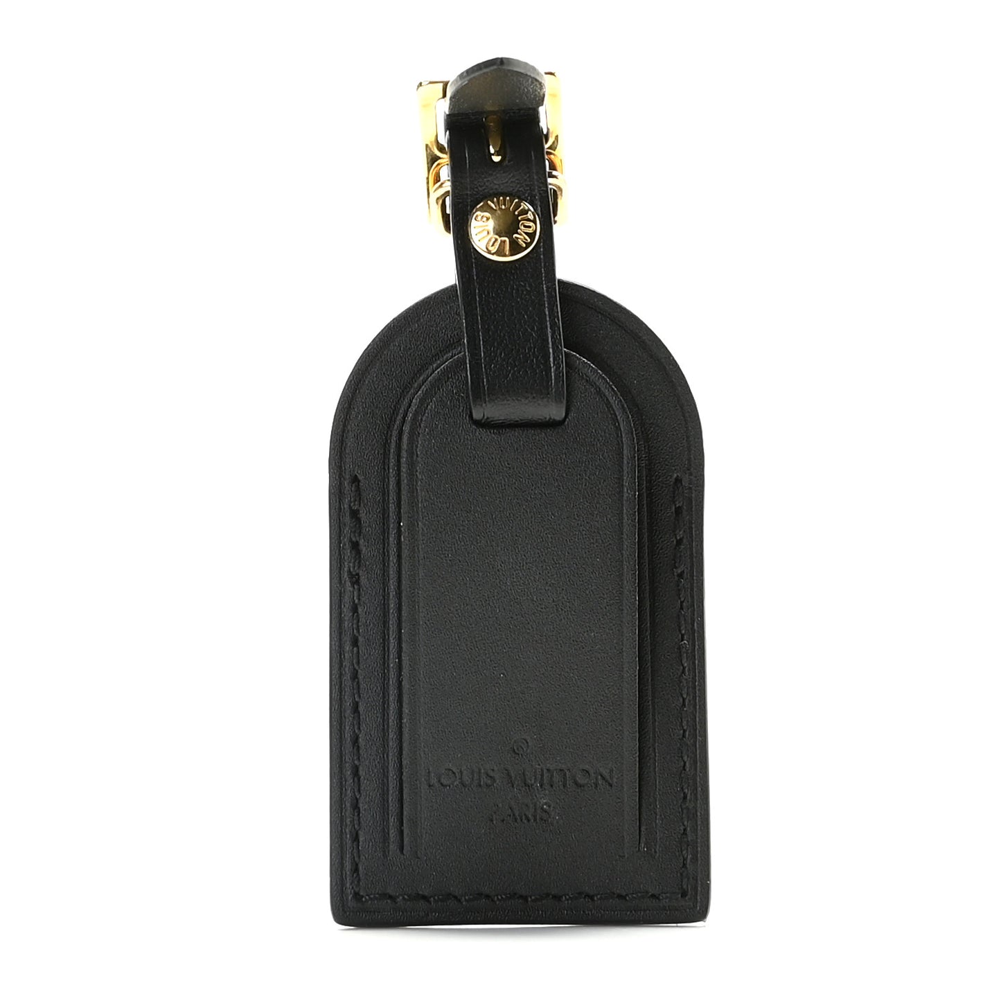 Calfskin Luggage Tag Black