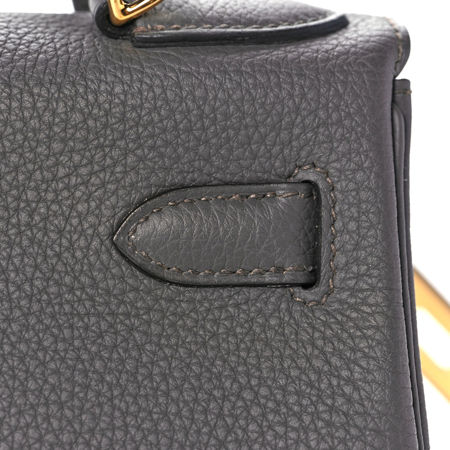 Hermes Togo Kelly Retourne 28 Etain 11 of 38