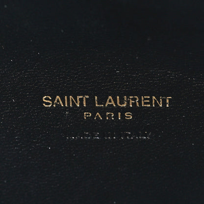 Saint Laurent Calfskin Lizard Embossed Paloma Monogram Clutch Black 6 of 7