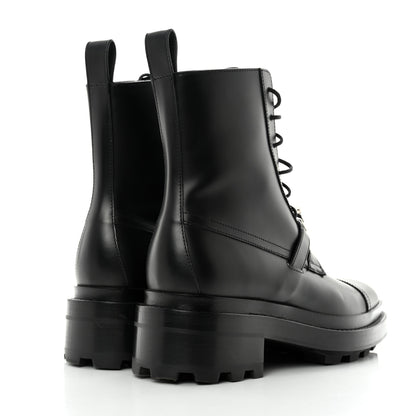Hermes Glossed Calfskin Funk Ankle Boots 37 Black 4 of 8