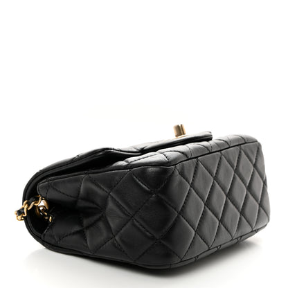 Chanel Lambskin Quilted Mini Pearl Crush Flap Black 4 of 10