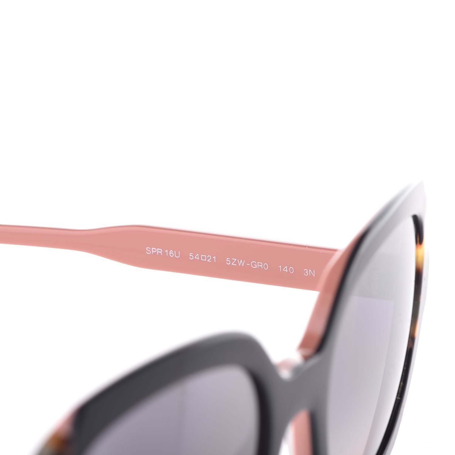 Prada Tortoise Shell Round Sunglasses SPR 16U Black 6 of 7