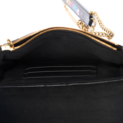 Louis Vuitton Calfskin New Wave Chain Pochette Black 4 of 10