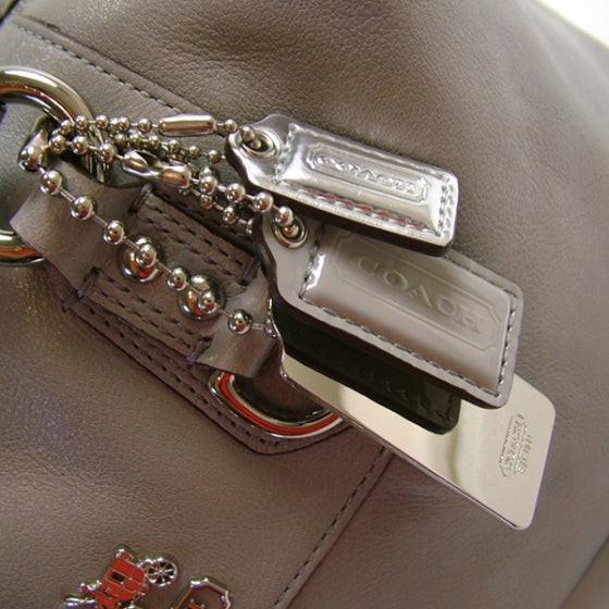 FASHIONPHILE COACHLeatherMadisonSABRINAToteBagGrey 5 of 10