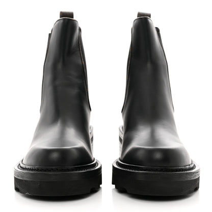 Louis Vuitton Calfskin Monogram Beaubourg Ankle Boots 39.5 Black 2 of 10