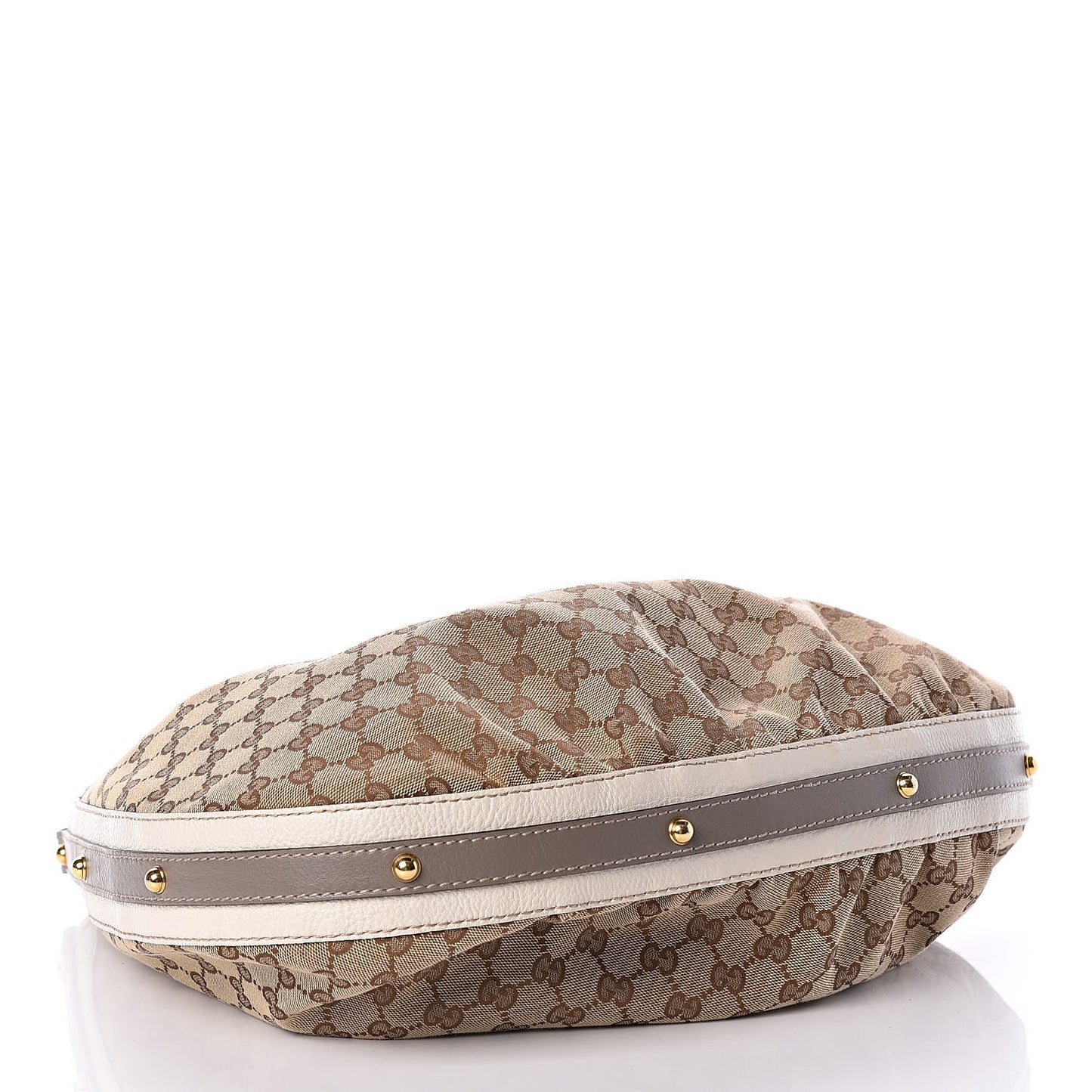 Monogram Medium Interlocking Hobo Off White