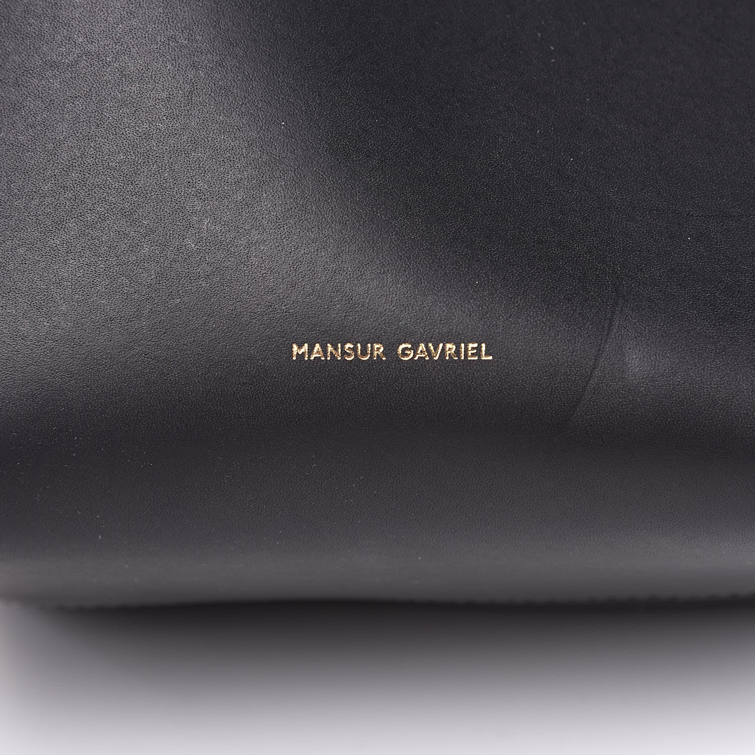 Mansur Gavriel Calfskin Mini Mini Bucket Bag Black Blu 9 of 9
