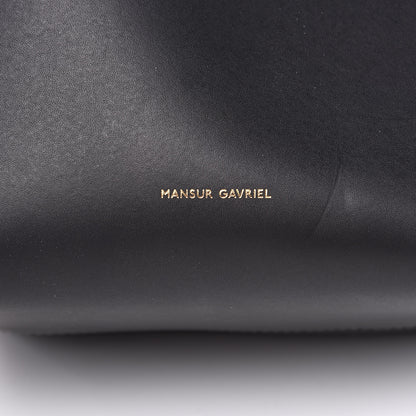 Mansur Gavriel Calfskin Mini Mini Bucket Bag Black Blu 9 of 9