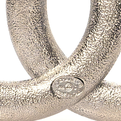 Chanel Baguette Crystal CC Brooch Silver 3 of 4
