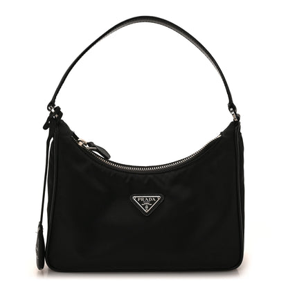 Prada Tessuto Nylon Saffiano Mini Re-Edition 2005 Bag Black 1 of 9