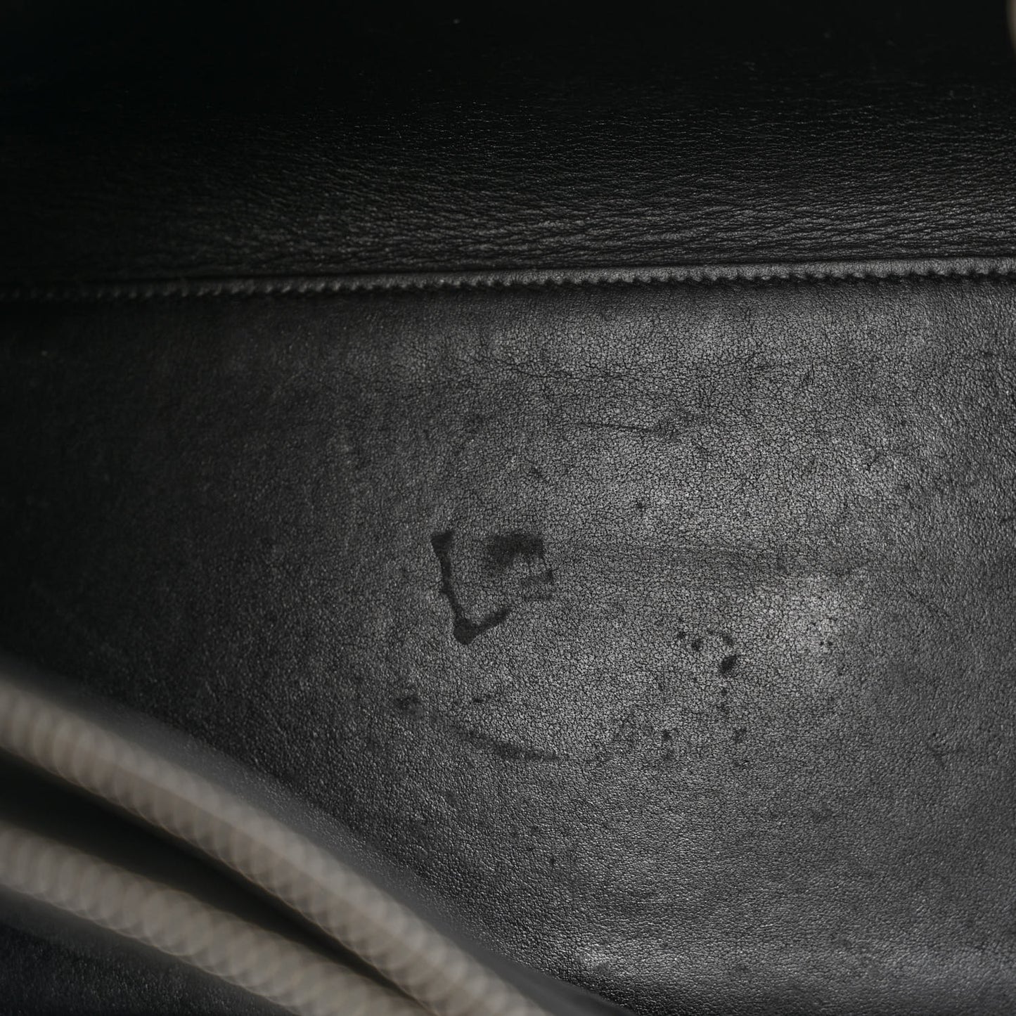 Grained Calfskin Small Sac De Jour Black