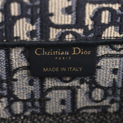 Christian Dior Oblique Medium Book Tote Blue Multicolor 6 of 12