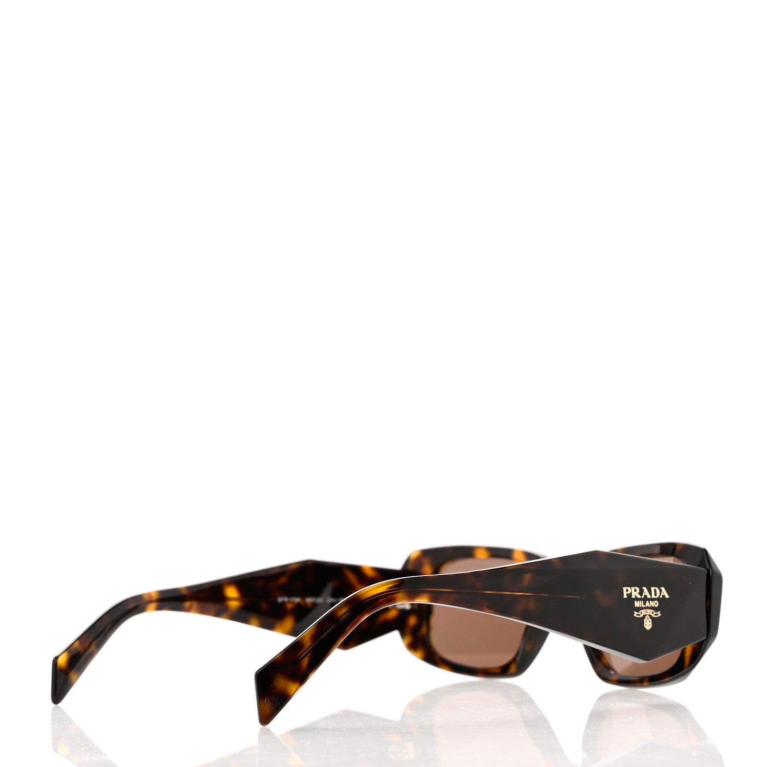 Prada Acetate Symbole Sunglasses SPR 17W Havana 4 of 6
