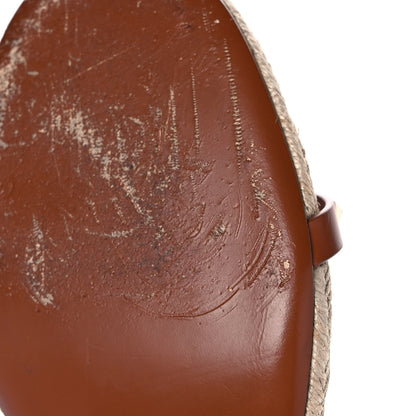 Valentino Garavani Calfskin Rockstud Ankle Strap Espadrille 10/60mm Sandals 39 Selleria 12 of 12